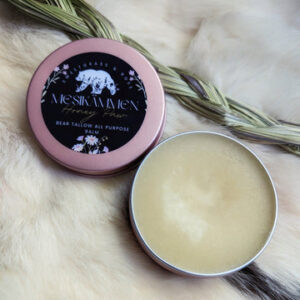 Mesikämmen "Honey Paw" Bear Tallow Salve with Sweetgrass and Rose | Bear Grease Balm