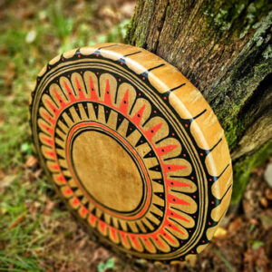 20" Hand Painted Horse Hide Drum