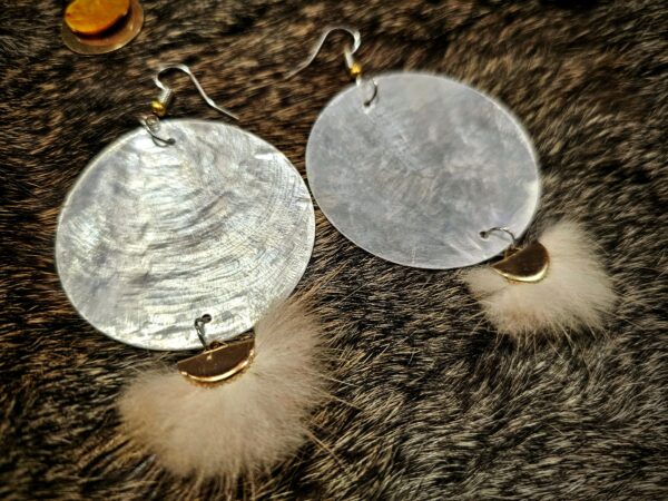 Shell | Fur | Feather | Bead Earrings | Various Colors & Styles - Image 5