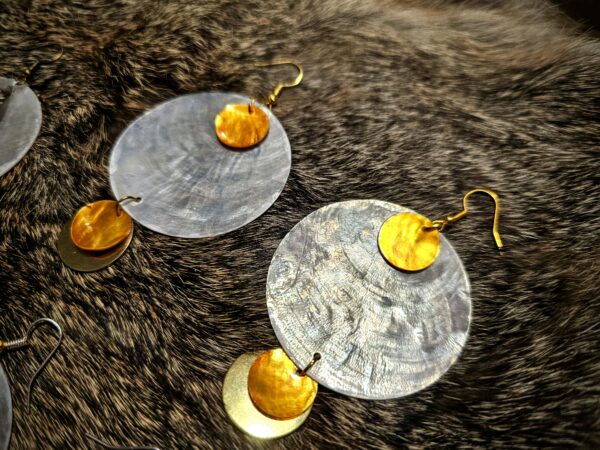 Shell | Fur | Feather | Bead Earrings | Various Colors & Styles - Image 6
