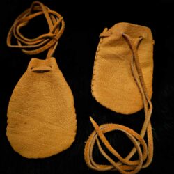 Bear Hide Leather Pouch | Neck Pouch | Bear Medicine